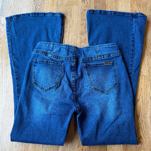 Rock & Roll Denim Pull On Flare Jeans Size 31 - Picture 1 of 15